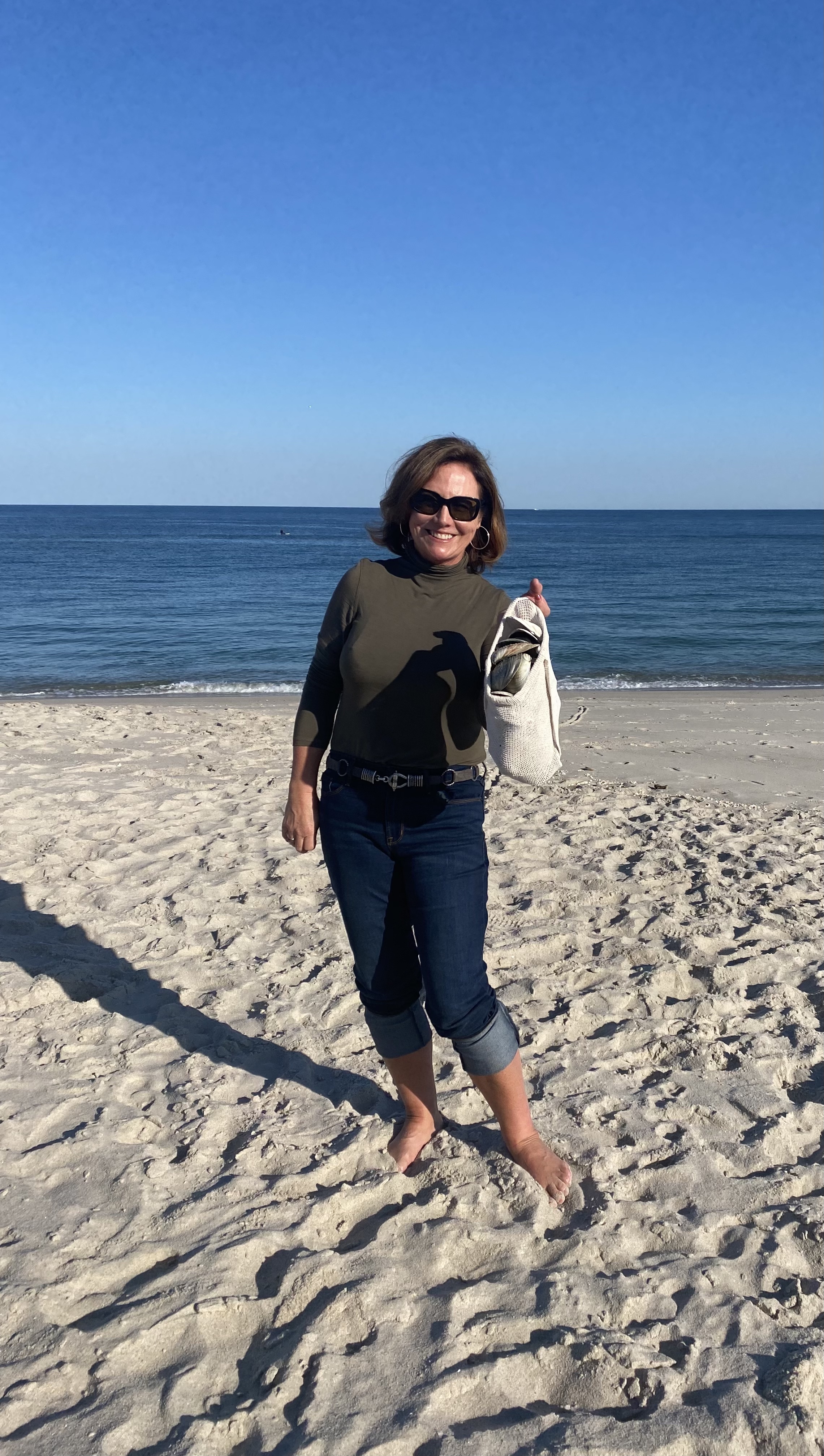 Kimberly on the beach
